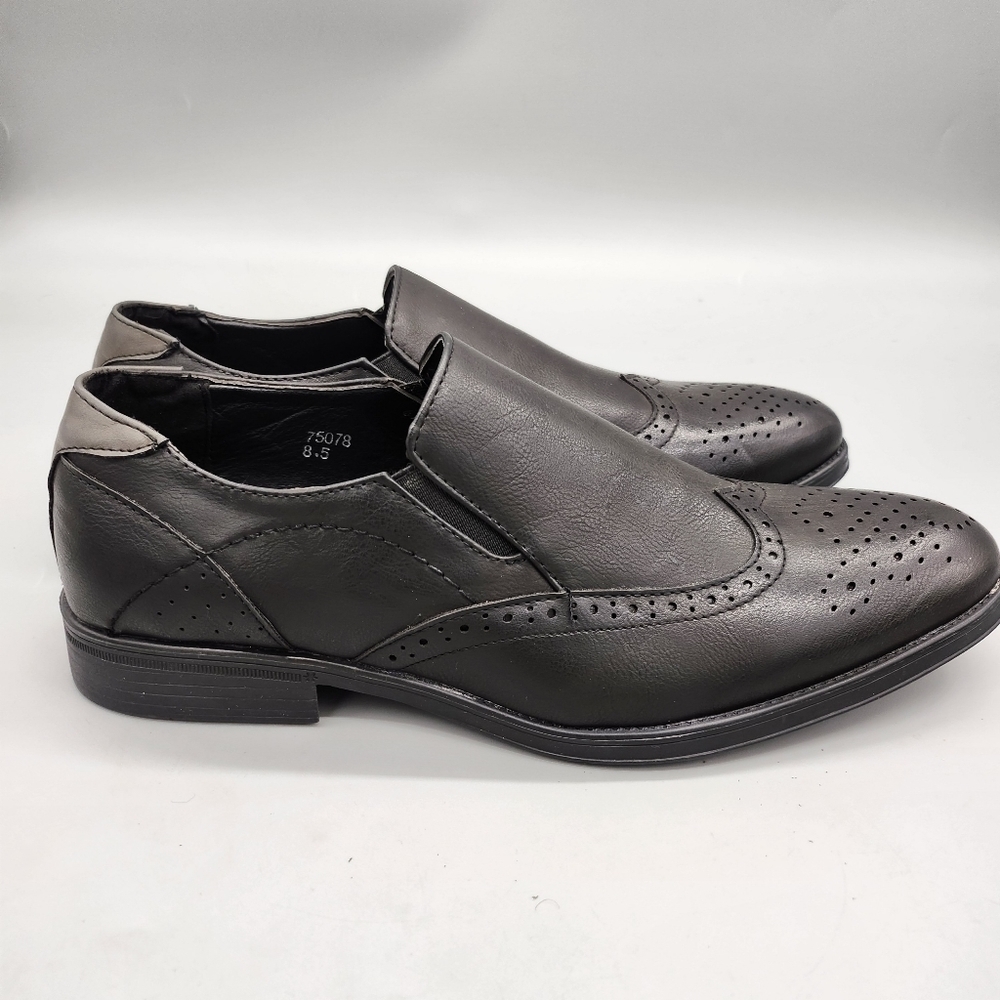 Marco Vitale Men's Dress Oxford Shoes Size 8.5 Black